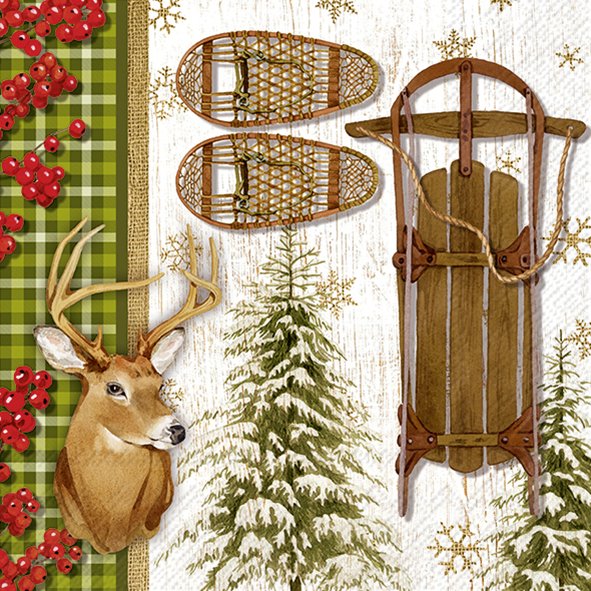 Guardanapo - CHRISTMAS CABIN