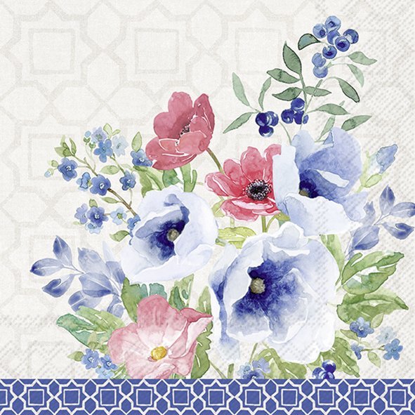 Guardanapo - INDIGO BOUQUET
