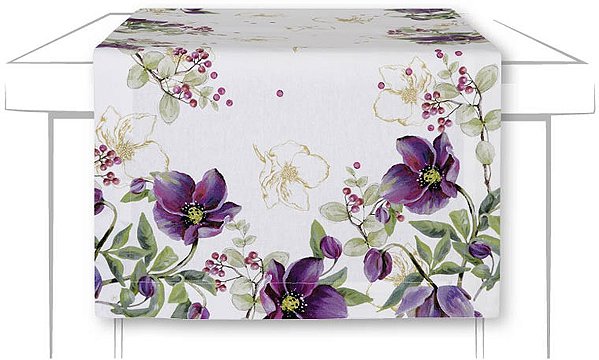 Trilho de Mesa, 45cmx150cm, Rose Noel