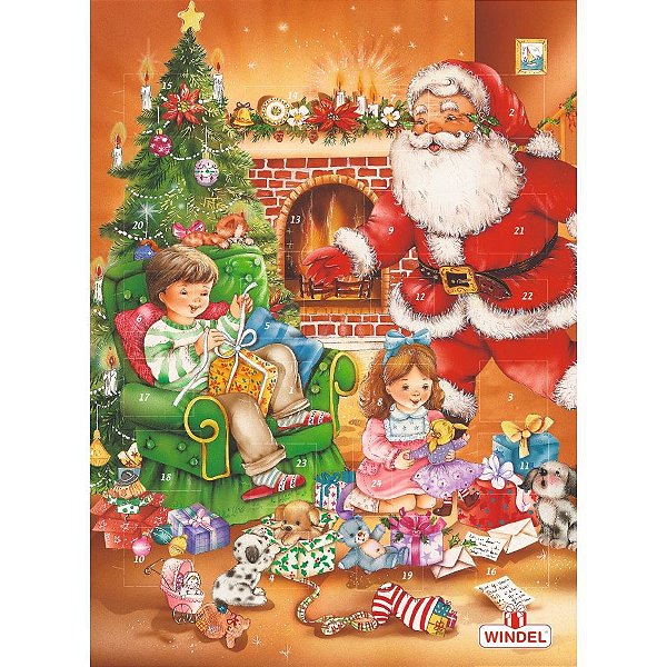 Calendario de Advento Chocolate ao leite - Adventskalender Importado da Alemanha