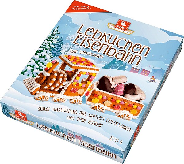 PRÉ VENDA - Weiss Gingerbread Train 1035 g — Trem de Biscoito de Gengibre