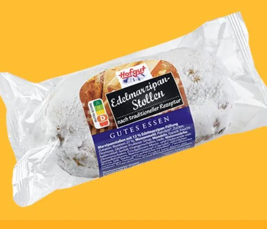 PRÉ VENDA - Marzipan Stollen 200g – Pão Alemão Natalino com Marzipan e Frutas Cristalizadas