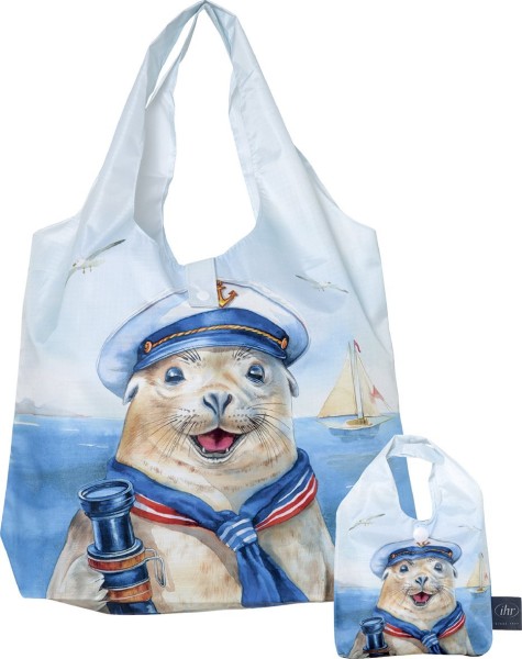 Ecobag Captain Charlie – Sacola Reutilizável Charmosa - Importada da Alemanha