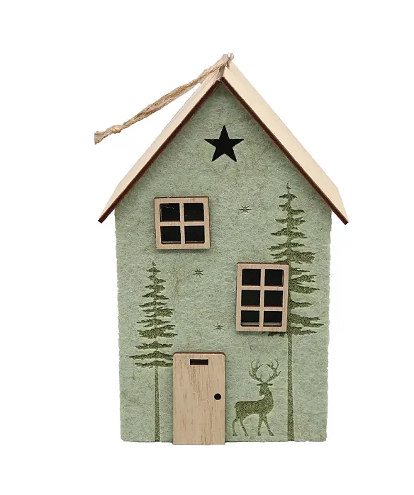 Casa de Natal em Feltro e Madeira – Importado da Alemanha