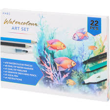 Conjunto para Desenhar e Colorir – 22 Peças - Importado da Alemanha