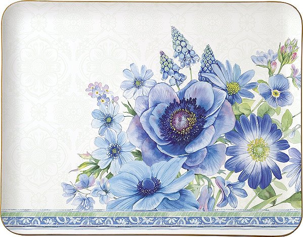 Bandeja de Madeira Springtime Blues - Importado da Alemanha