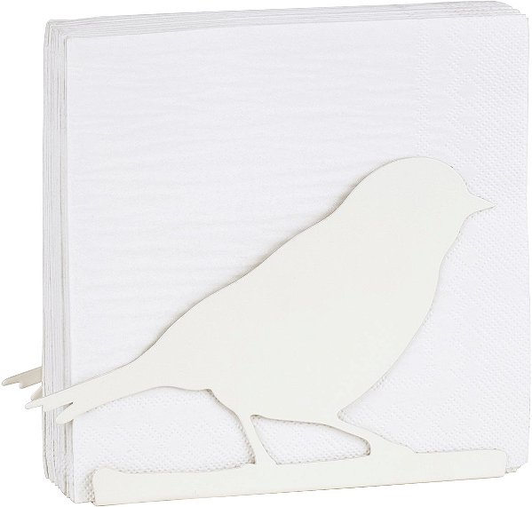 Suporte para Guardanapos Passaro Branco - Importado da Alemanha