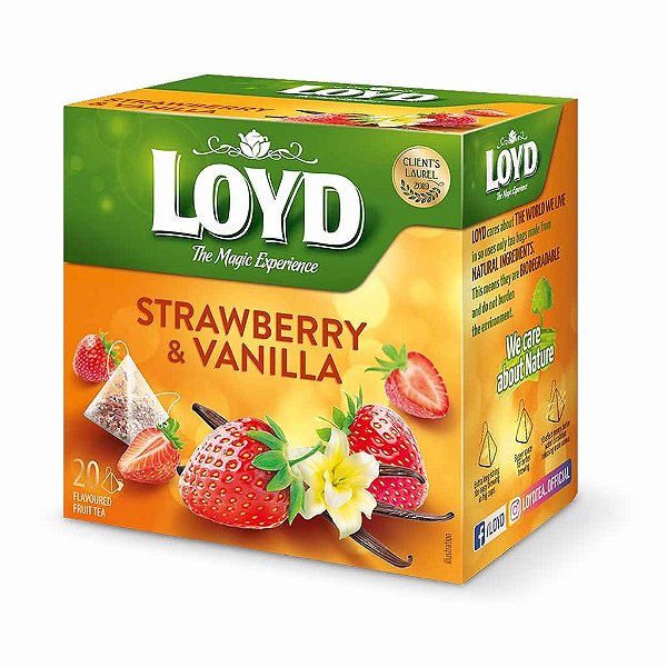 PRÉ VENDA - Chá Loyd Morango e Baunilha