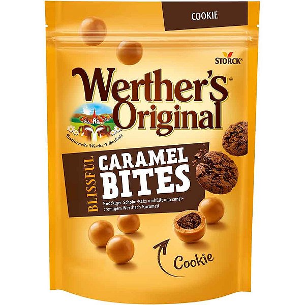 PRÉ VENDA - Werther’s Original Caramel Bites Cookie 154g