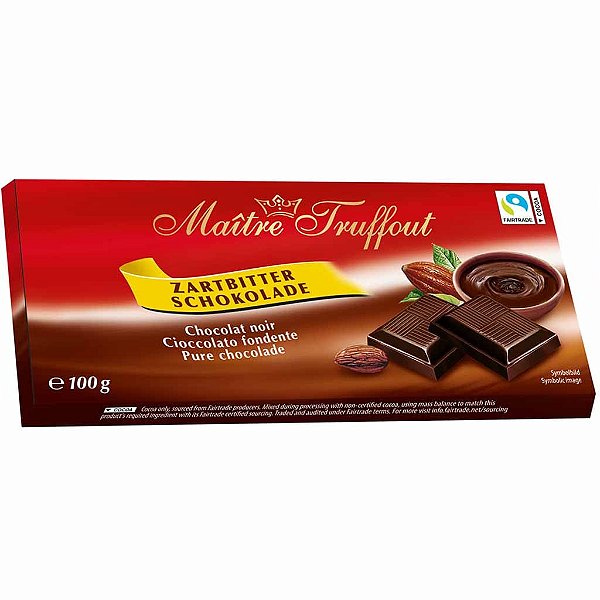 PRÉ VENDA - Maitre Truffout Tafelschokolade Milchschokolade Haselnuss 100g – Chocolate ao Leite com Avelã