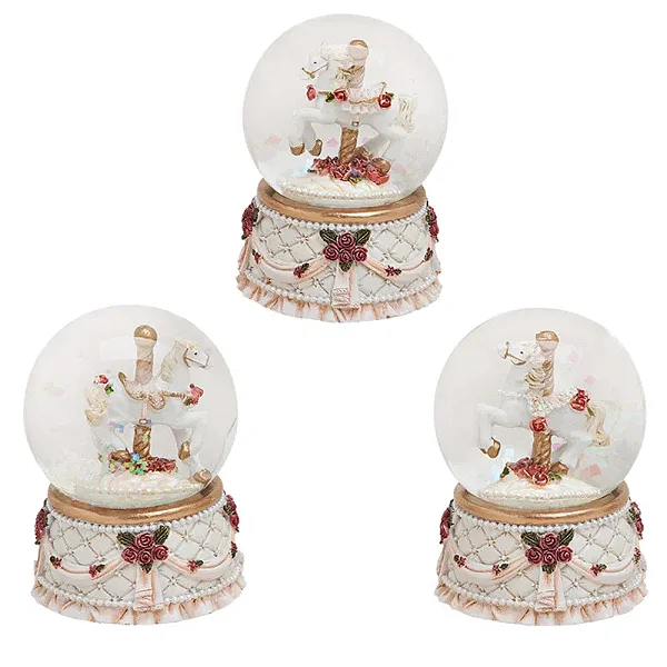 PRÉ VENDA - Globo de Neve Cavalinho de Balanço