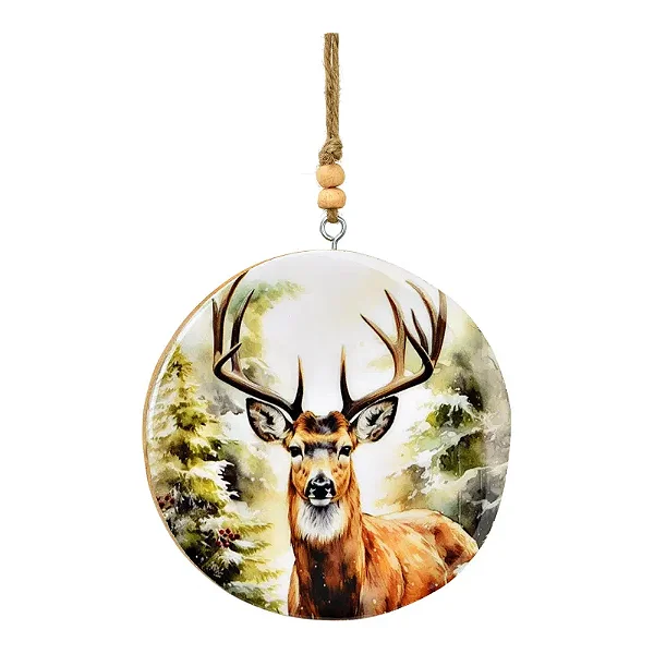 PRÉ VENDA - Pingente de Veado em Madeira