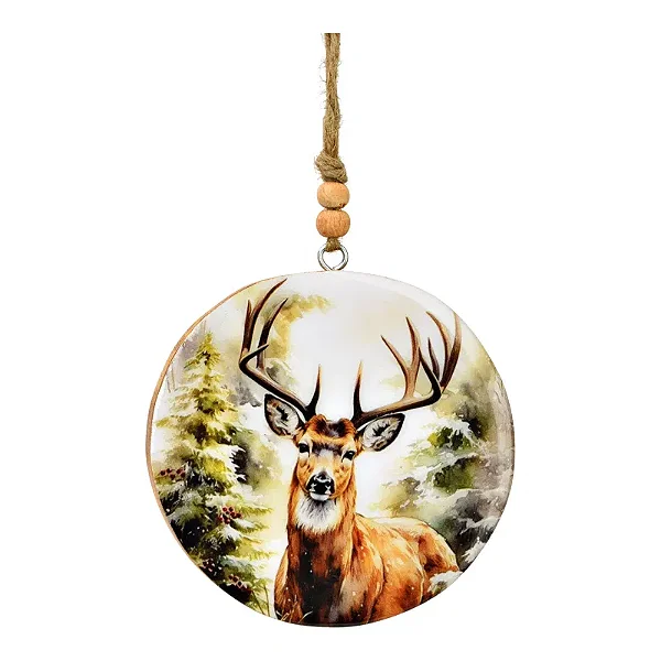 PRÉ VENDA - Pingente de Cervo em Madeira importado da Alemanha