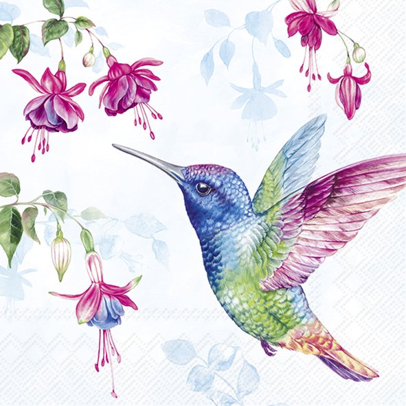 Guardanapo Unitario - HUMMINGBIRD