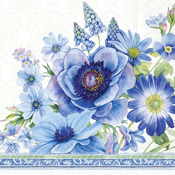 Guardanapo Unitario para Decoupage - SPRINGTIME BLUES