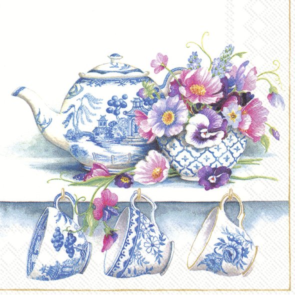 Guardanapo Unitario para Decoupage - FINE BONE CHINA