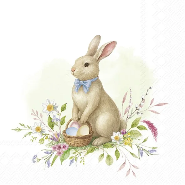 Guardanapo Unitario para Decoupage - EASTER FRIEND HOPPER