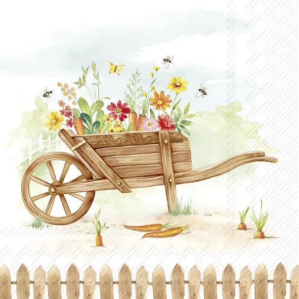 Guardanapo Unitario para Decoupage - GATHER AND GROW