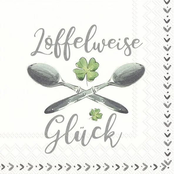 Guardanapo Unitario para Decoupage - ÖFFELWEISE GLÜCK