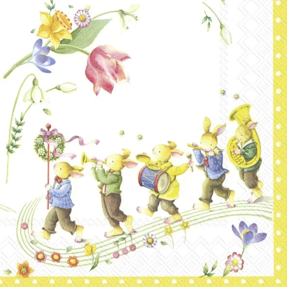 Guardanapo Unitario para Decoupage - SPRING FANTASY AWAKENING (V&B)