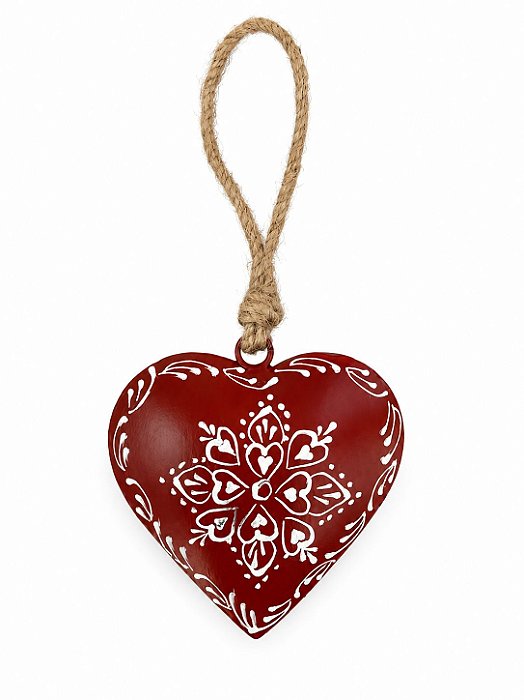 Coração Vermelho Tirol - 9 cm - Importado da Alemanha