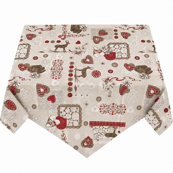 Toalha de Mesa Alpina 90x90 cm