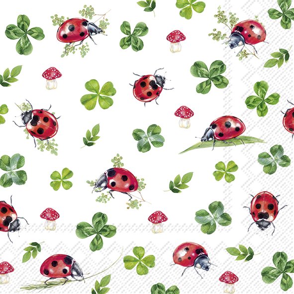 PRÉ VENDA - Guardanapo LUCKY LADYBUGS