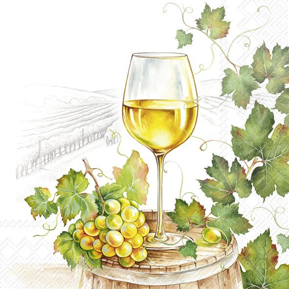 PRÉ VENDA - Guardanapo VIN BLANC