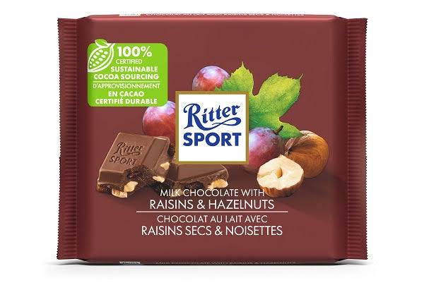 PRÉ VENDA - Ritter Sport Raisins & Hazelnuts