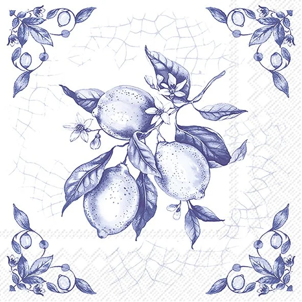 Guardanapo Unitario - LEMON ON TILE