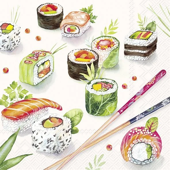 Guardanapo Unitario - SUSHI