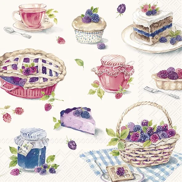 Guardanapo Unitario - BERRY AND BAKE