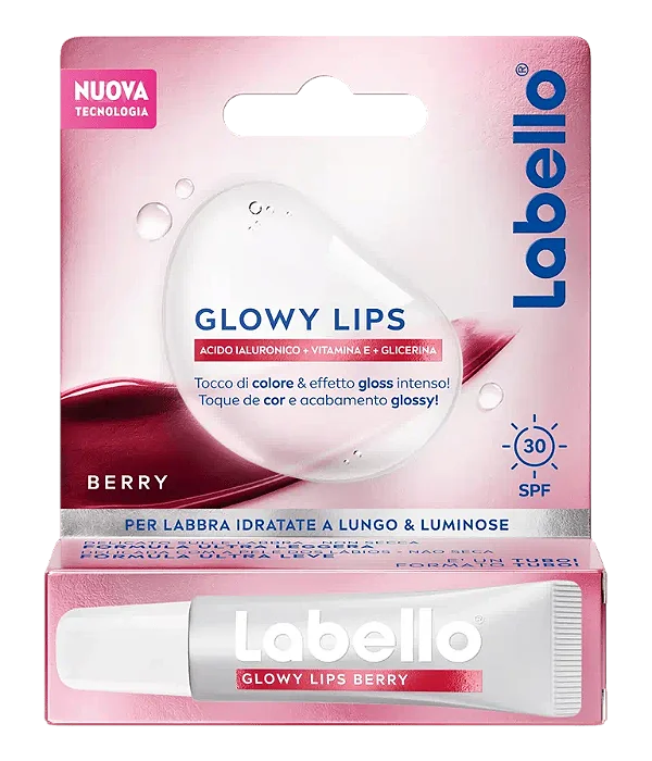 Labello Glowy Lips Berry FPS 30 | Importado da Alemanha