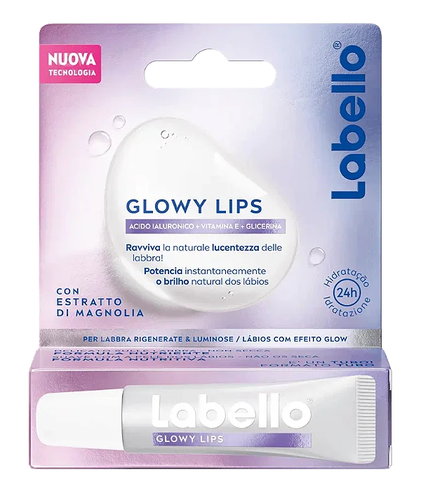 Labello Glowy Lips 10ml | Protetor Labial com Brilho Natural – Importado da Alemanha