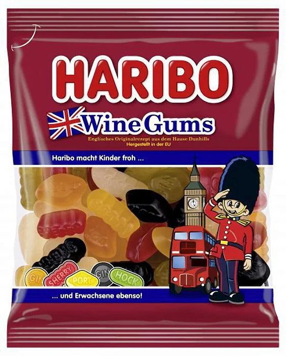 Haribo Wine Gums 175g - Importado da Alemanha