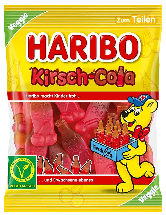 Haribo Kirsch Cola 175g — Importado da Alemanha