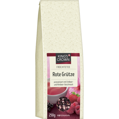 Chá de Frutas vermelhas - King's Crown Rote Grütze importado da Alemanha