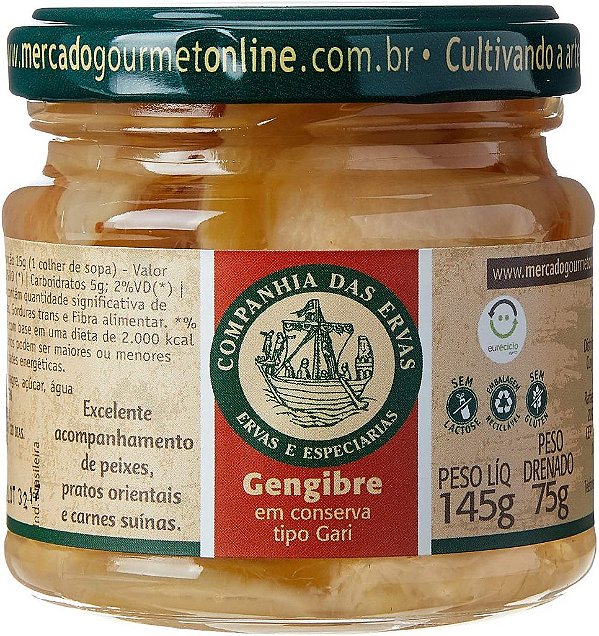 GENGIBRE EM CONSERVA
