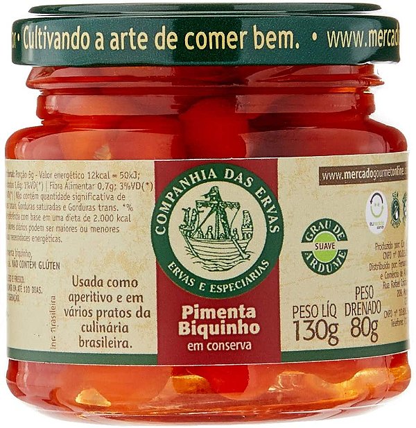 PIMENTA BIQUINHO EM CONSERVA