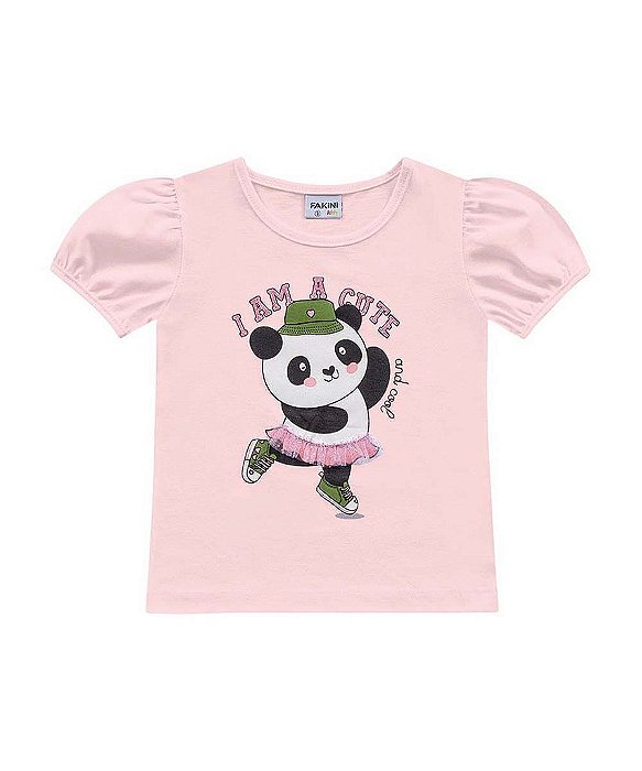 Camiseta infantil basica estampada