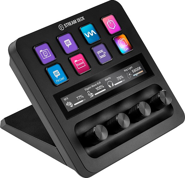 ELGATO STREAM DECK+ CONTROLADOR STUDIO MIXER AUDIO STREAMING GAMING 10GBD9901