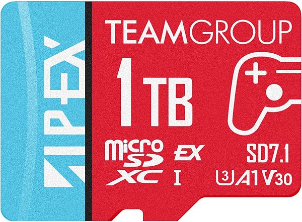 MICRO SD TEAMGROUP APEX MICROSDXC EXPRESS CARD 1TB 800MB/S PARA NINTENDO-SWITCH2 ROG ALLY STEAM DECK