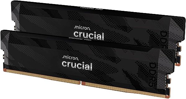 MEMORIA CRUCIAL PRO INTEL XMP 3.0 E AMD EXPO SDRAM DDR5 6400MHZ 32GB KIT 2x16GB CL32 CP2K16G64C32U5B