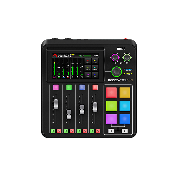 MIXER RØDECASTER DUO COMPACT ALL-IN-ONE PARA MUSIC PODCASTING STREAMING CRIADOR DE CONTEUDO