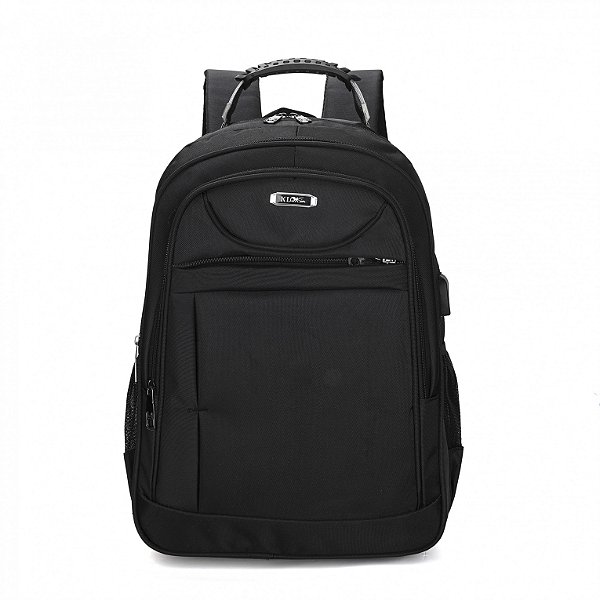 Mochila Masculina para Faculdade/Trabalho Entrada USB Impermeável com Cabo de Aço Notebook (A1011)