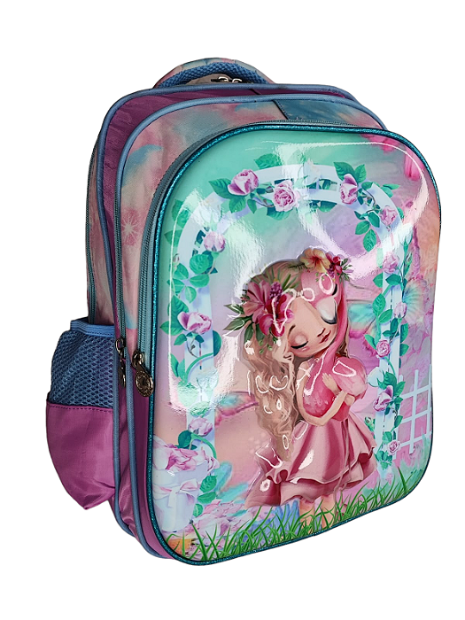 Mochila Feminina Infantil Colorida Flamingo ( 2357 )
