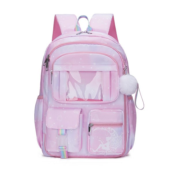 Mochila Feminina Infantil Colorida Trio Garotas ( 8788 )