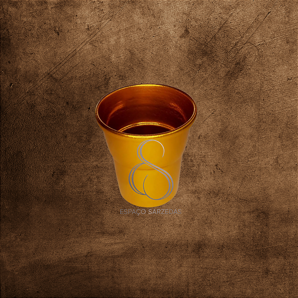 Copo para Santa Ceia dourado