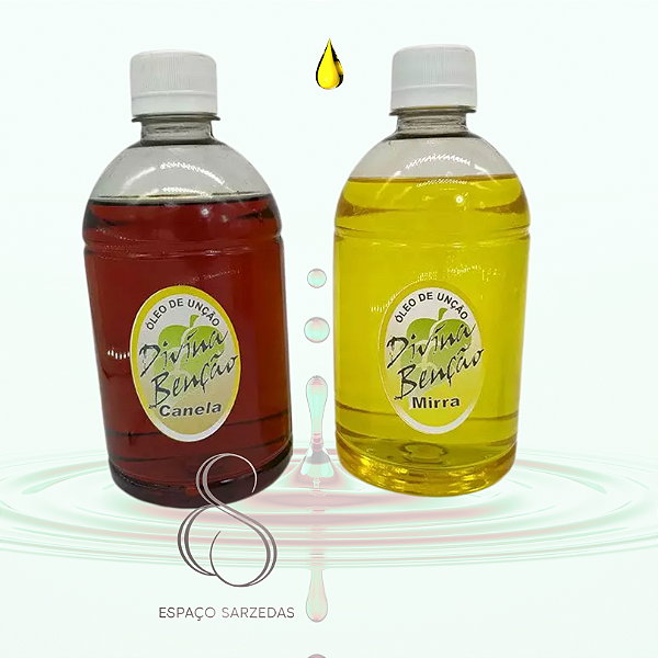 Óleo de Unção Frasco de 500ml - Diversas Essências