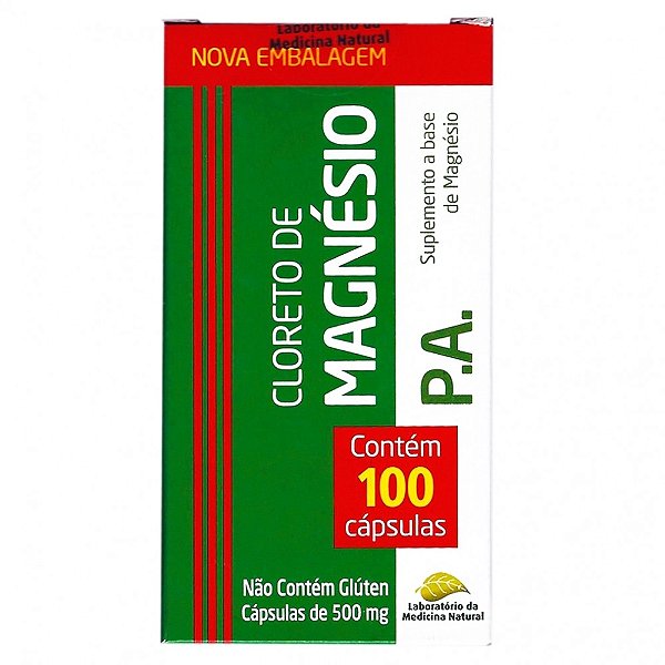 Cloreto de Magnesio P.A 100caps 500mg MEDINAL